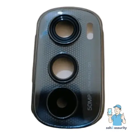 Camera Lens Glass with Frame for Motorola Edge 30 Grey